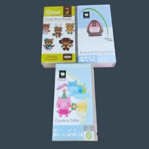 Cricut Shapes Cartridges Animal Kingdom Create A Critter & Teddy Bear Parade